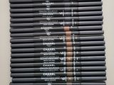 chanel brow pencils in various shades of black and brown