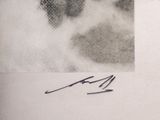 a black and white photo of a dog ' s paw