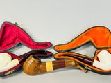 trois types différents de pipes dans un étui