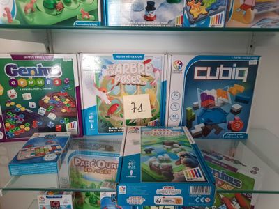a lot of toys and games on display in the store