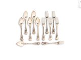 an image of a set of silverware including forks and spoons