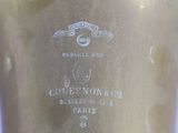 a close up of a champagne bottle with a label on it