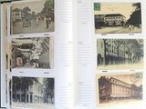 a book with pictures of old buildings and people on it