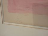 a picture of a painting on the wall of a bathroom