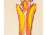 une image représentant un dessin de banane coiffée d'un chapeau