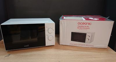 Micro-ondes 20L OCEANIC MO20W11 Blanc 45,4 x H26,1 x P32,6 c…