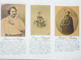 an old photo of a couple of men and a woman