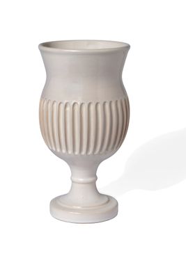 POL CHAMBOST (1906-1983) Vase balustre sur piédouche. En faï…