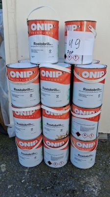 Lot de 20 pots de peinture antirouille de la marque Onip, Ro…