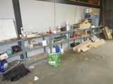 a room with a lot of items on the shelves