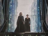 L'affiche du film « Matrix » est accrochée au mur.