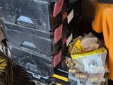 a pile of assorted items on the floor