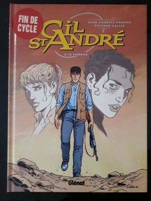 la couverture d'une bande dessinée représentant un homme tenant un pistolet