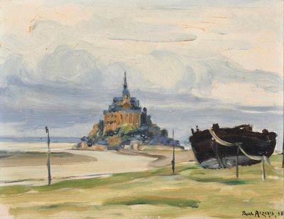 Paul ARZENS (1903-1990) Le mont Saint-Michel, 48