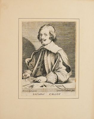 an old black and white drawing of a man sitting at a table