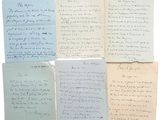 six lettres manuscrites datant de la Première Guerre mondiale, dont une lettre datant de la Première Guerre mondiale