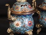 pair of cloissanted cloissanted cloissanted cloissanted vases