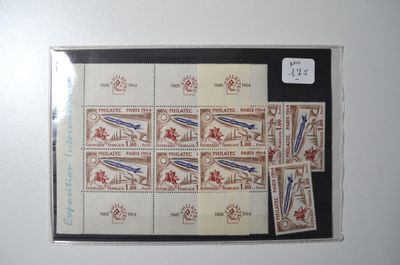 a picture of a set of stamps with a picture of a plane on them
