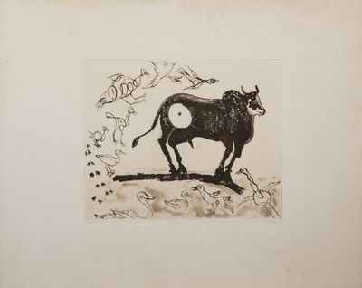 une image représentant un dessin en noir et blanc d'une vache