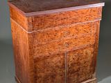 an image of a wooden cabinet with a drawer on top of it