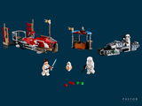 four legos that are sitting on a blue surface