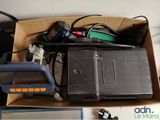 a box with a lot of electronic equipment in it