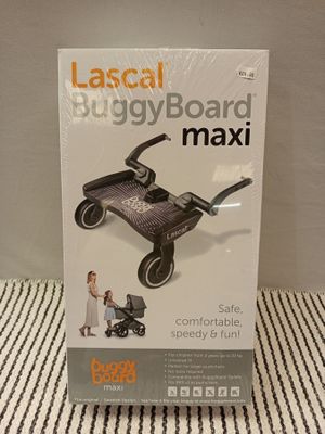 une boîte sur laquelle figure l'image d'un bébé dans une poussette