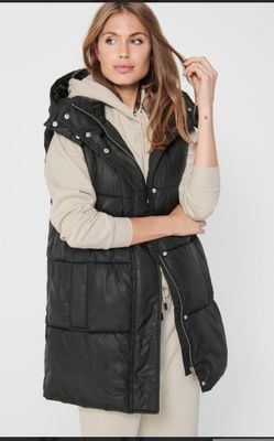 ONLY - Taille XS - Doudoune noire sans manche "Demy" - Artic…