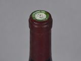a close up of a bottle of wine with a label on it