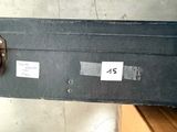 a piece of luggage that has a sticker on it