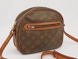 louis vuitton cross body bag in monogram canvas and leather