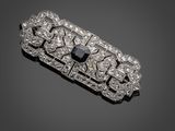 broche en diamant art déco
