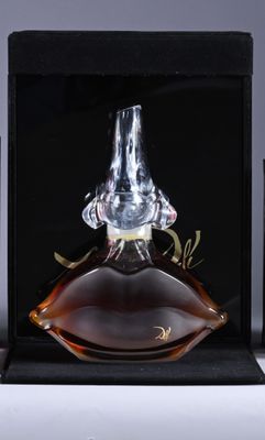 an image of a bottle of perfume with a glass stopper in it