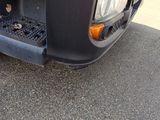 a close up of the front bumper of a truck