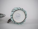 pair of blue and white porcelain cup and saucer