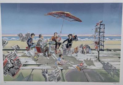 Daniel AUTHOUART (né en 1943) "Tout va bien" - Photo 1