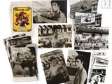 plusieurs photos en noir et blanc représentant une série d'affiches de films anciens