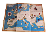 a map of europe with flags on it on a white background