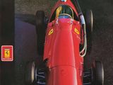 la couverture du livre « Ferrari », sur laquelle figurent une voiture de course rouge et le mot « Ferrari »