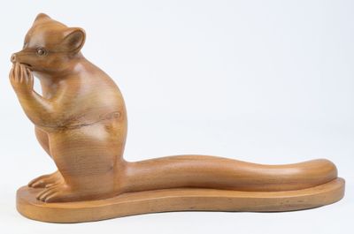 François GALOYER (1944-) "Lémurien Maki Cotta" sculpture en …