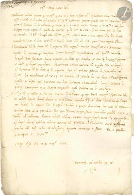 ITALIE. 11 documents, 1550-1849.