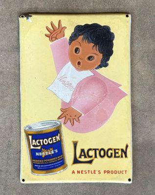 vintage lactogen advertiser for lactogen, a nestle ' s product