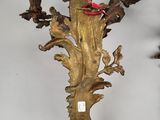 pair of antique wall sconces in the shape of a tree