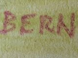 an image of a close up of a banana with writing on it