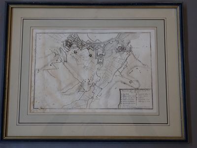 "Desseins des attaques de la Ville de Mons", gravure.