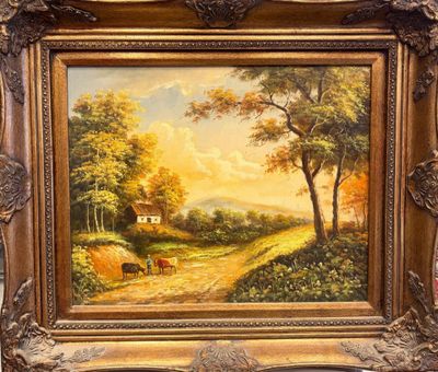 École du XXe siècle Paysage champêtre