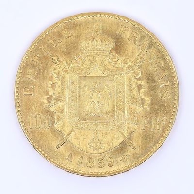 l'image d'une pièce d'or sur laquelle figurent des armoiries