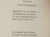a close up of a book with a poem on it