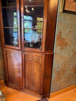 Encoignure formant vitrine en bois et bois de placage ouvran… (photo 4)