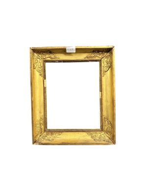 an old picture frame with a white background and a white background